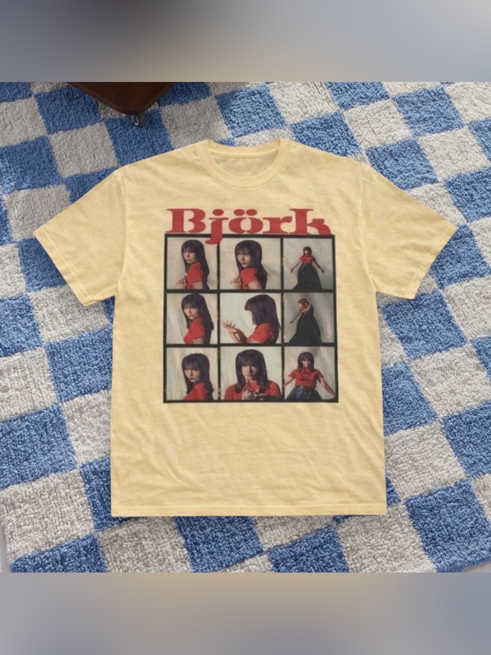 Gildan Björk Photo Collage Graphic T-Shirt Yellowhaze For Unisex
